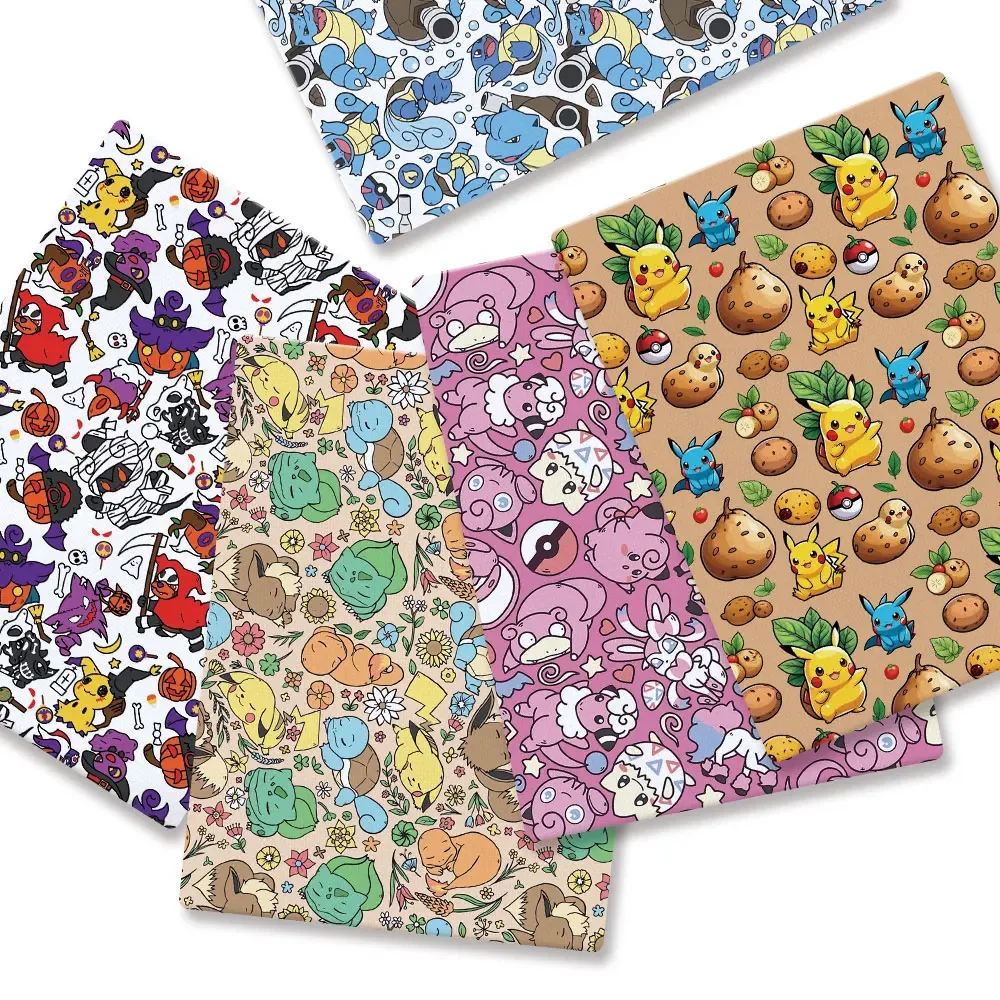 Baby Products Japan - Pokemon Cartoon Fabric140*50cm Handmade Sewing Patchwork
