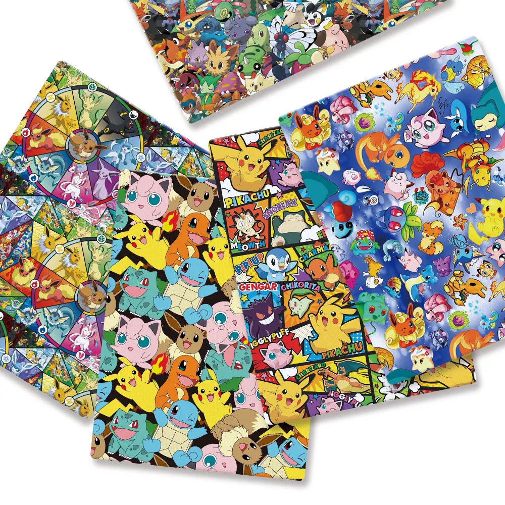 Baby Products Japan - Pokemon Cartoon Fabric140*50cm Handmade Sewing Patchwork