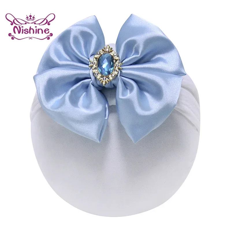 1PCS Solid Color Satin Bowknot - Baby Products Organic review and price