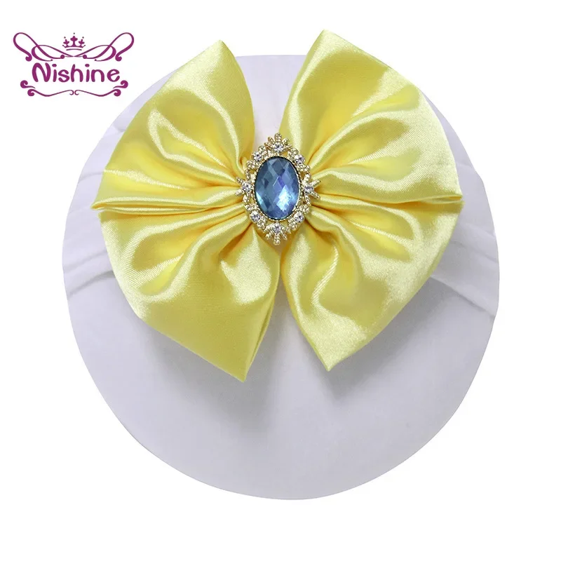 1PCS Solid Color Satin Bowknot - Baby Products Organic review and price