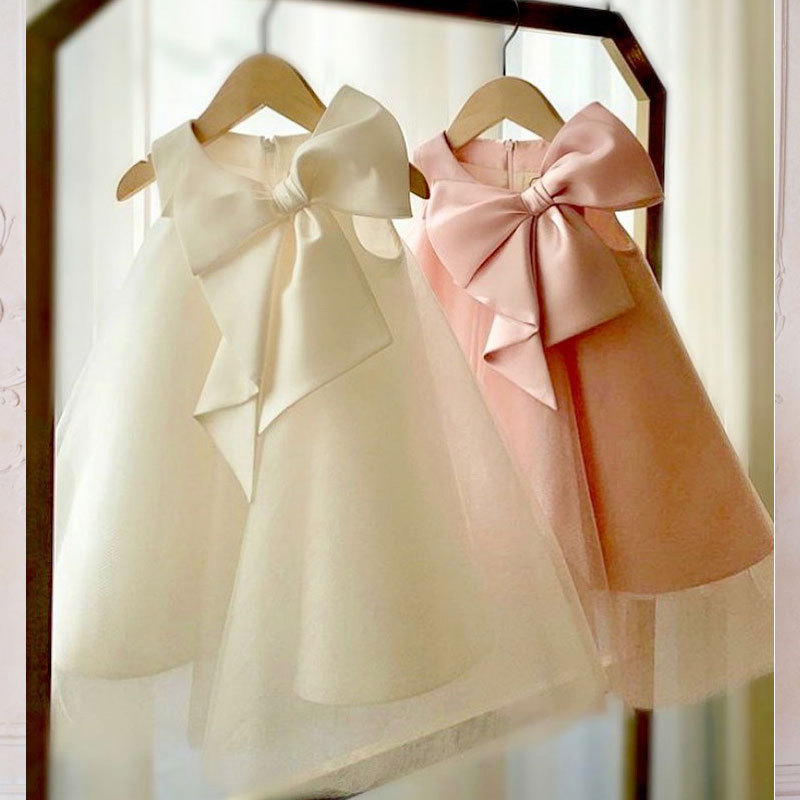 Summer Big Bow Baby Girl Dress - Baby Products Manufacturers review and price