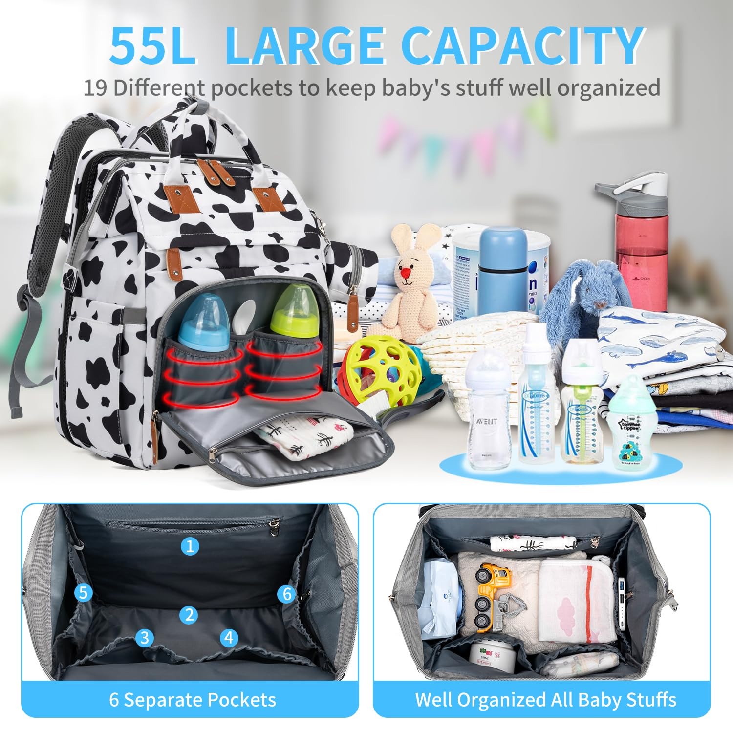KABAQOO Diaper Bag Backpack wi - Baby Products Essentials review and price