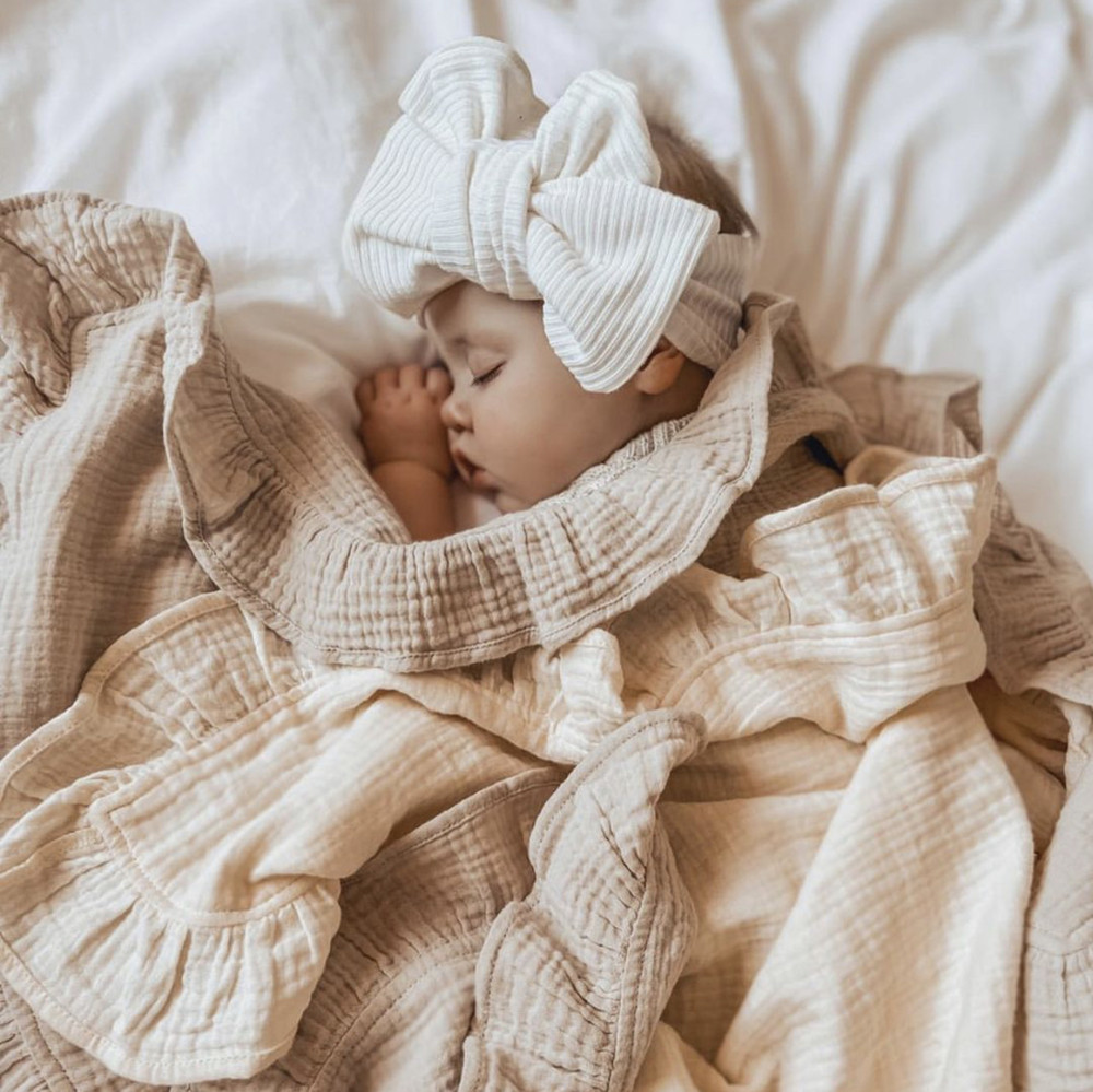 INS Ruffled Muslin Baby Swaddl - Baby Products Organic review and price