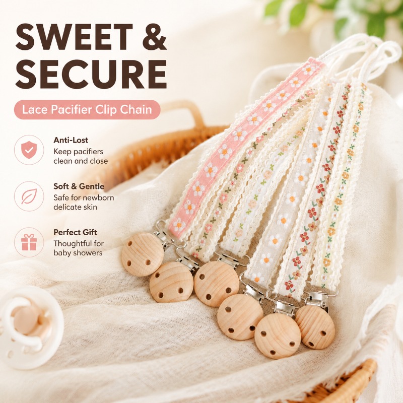 Lace Pacifier Clip Chain for N - Baby Products Manufacturers review and price
